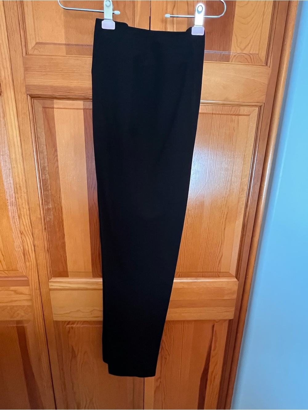 Moss Women’s Classic Black Straight-Leg Trousers